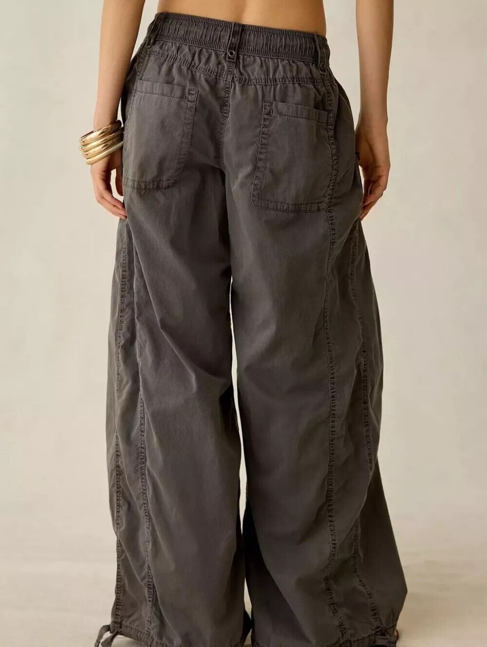 High-Waisted Cargo Wide-Leg Pants - Picture 3 of 3